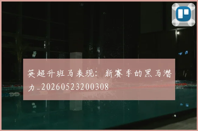 英超升班马表现:新赛季的黑马潜力_20260523200308